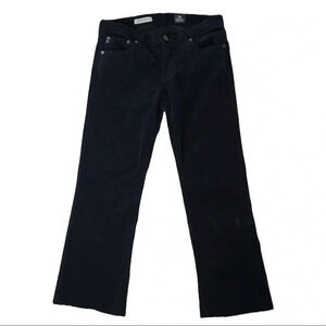 AG Adriano Goldschmied Black Corduroy The Angel Boot Cut Pants 26